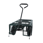 Load image into Gallery viewer, Green Heavy Duty Garden Trolley Camping Folding Cart Wagon Truck Wheelbarrow
